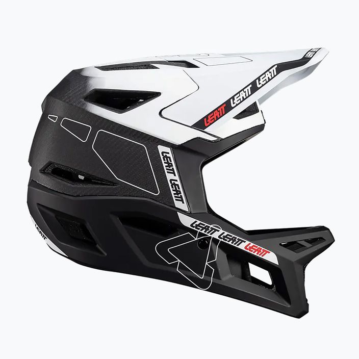 Cască de ciclism Leatt MTB Gravity 6.0 Carbon V24 white 3