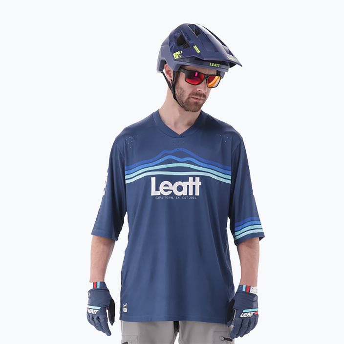 Tricou de ciclism pentru bărbați Leatt MTB Enduro 3.0 denim