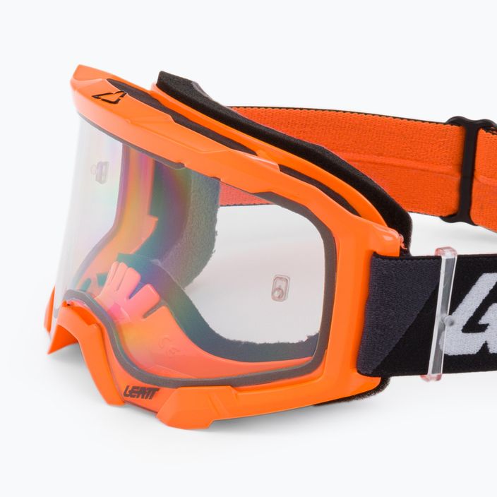Ochelari de ciclism Leatt Velocity 4.5 neon portocaliu / transparent 8022010500 5