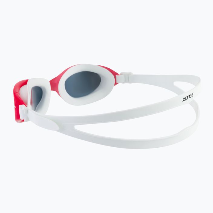 Ochelari de înot Zone3 Attack roșu și alb SA18GOGAT108 4