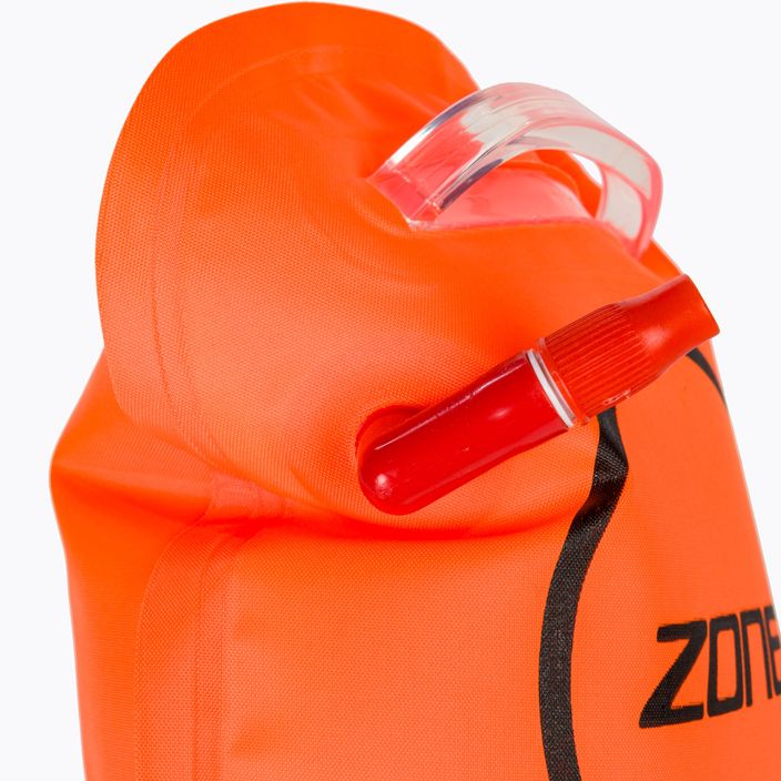 Baliza de siguranță ZONE3 Swim Safety Belt With Tow Float Pouch hi-vis orange 8