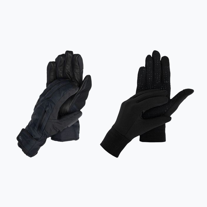 Mănuși de snowboard pentru bărbați Dakine Leather Titan Gore-Tex Short negru D10003157