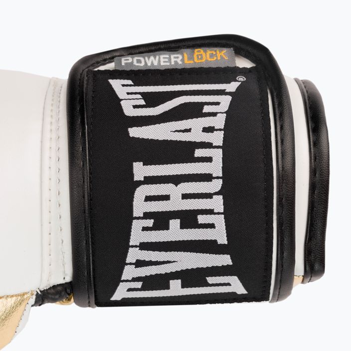 Mănuși de box EVERLAST Powerlock Pu, negru, 2200 WHT/GOLD-10 oz 5