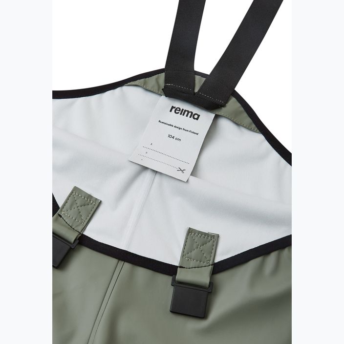 Pantaloni de ploaie pentru copii Reima Lammikko greyish green 3