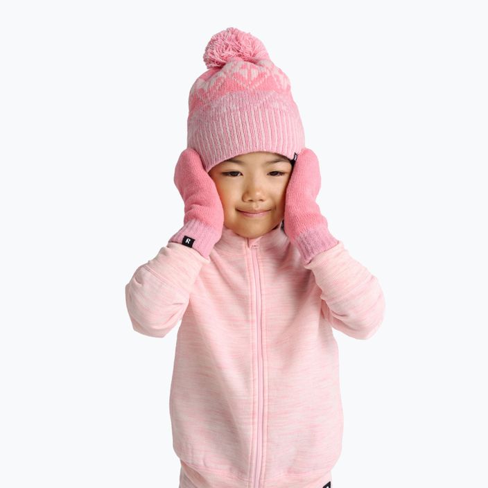 Hanorac pentru copii Reima Mahin roz pal pentru drumeții pentru copii 10