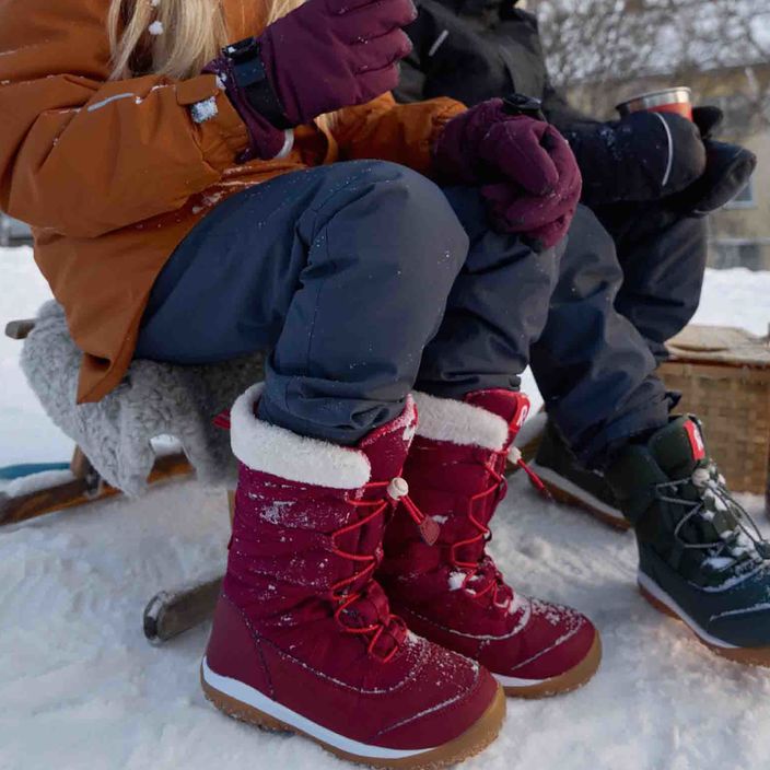 Cizme de zăpadă pentru copii Reima Hankinen roșu 5400031A-3950 12