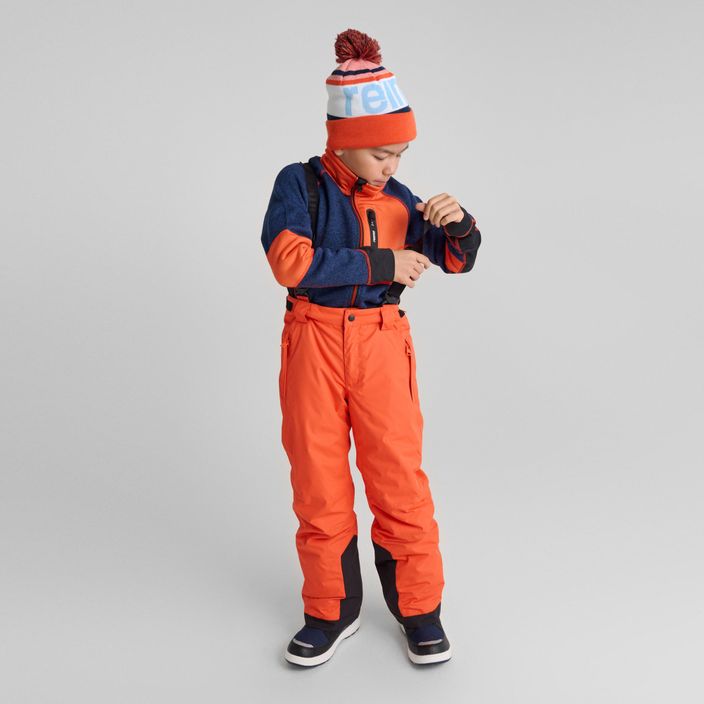 Pantaloni de schi pentru copii Reima Wingon roșu-portocaliu pentru copii 8