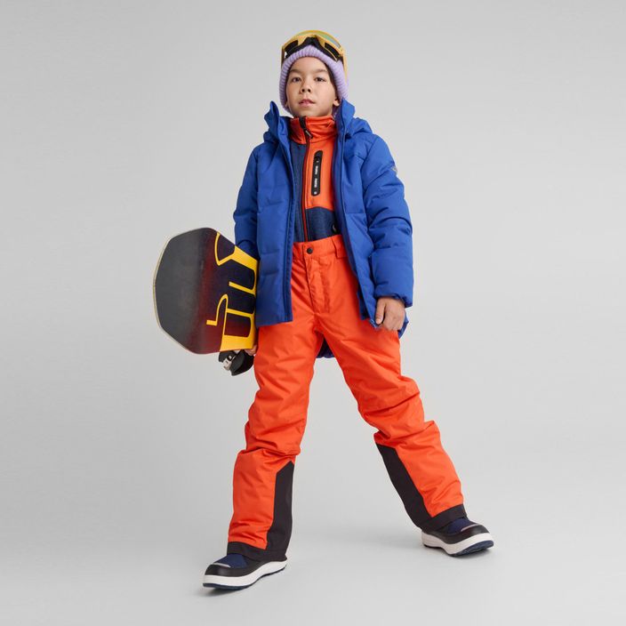 Pantaloni de schi pentru copii Reima Wingon roșu-portocaliu pentru copii 11
