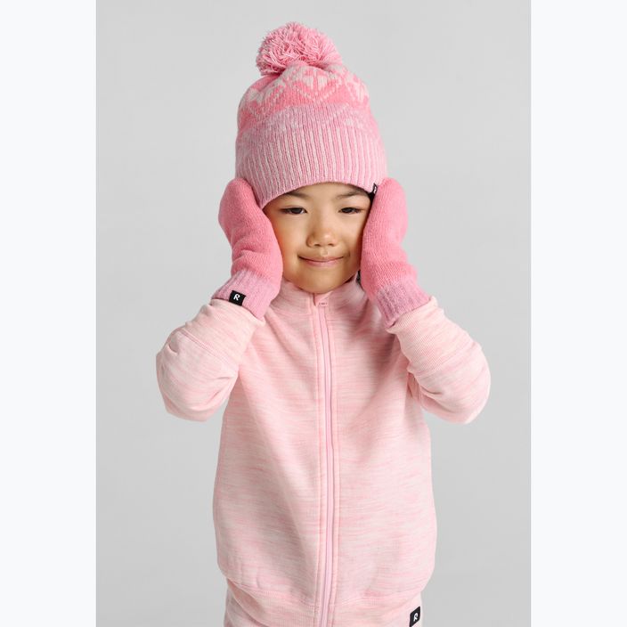 Reima copii de iarnă pentru copii beanie Pohjoinen gri roz 10