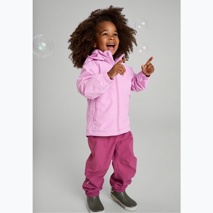 Pantaloni de ploaie pentru copii Reima Kaura red violet 7
