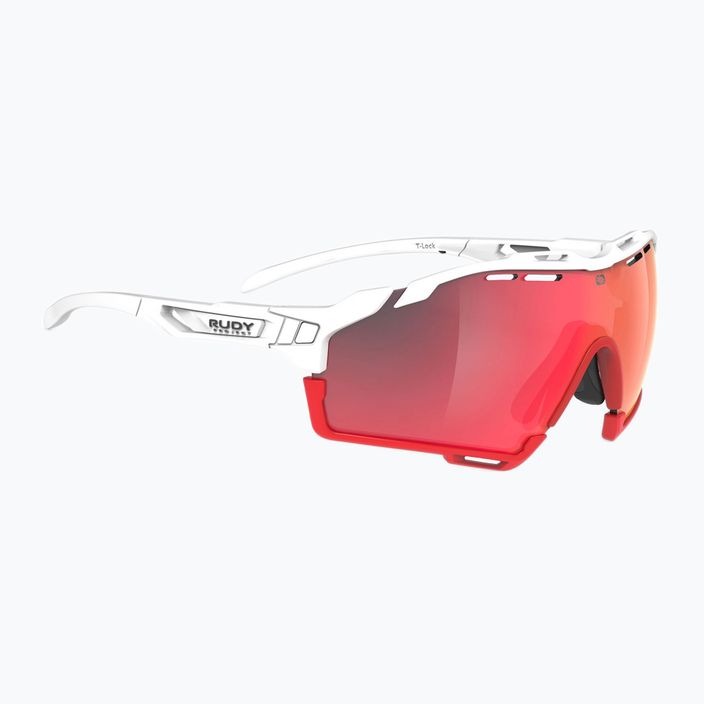 Rudy Project Cutline Pchoto alb mat / ochelari de soare roșu multilaser SP6338780001
