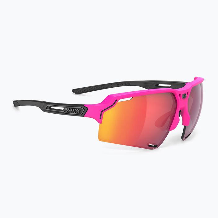 Rudy Project Deltabeat ochelari de soare roz fluo / negru mat / roșu multilaser SP7438900001 6