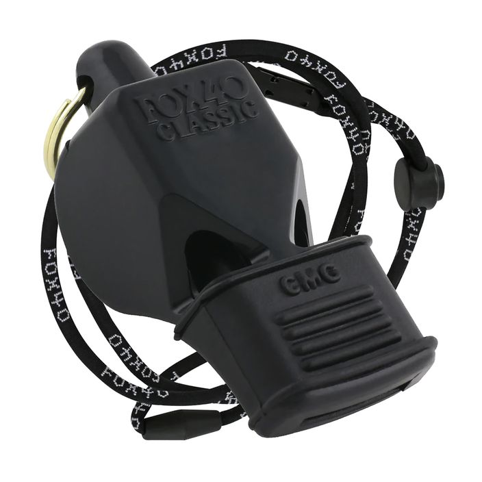 Fluier cu șnur Fox 40  Classic CMG Safety negru 9603 2
