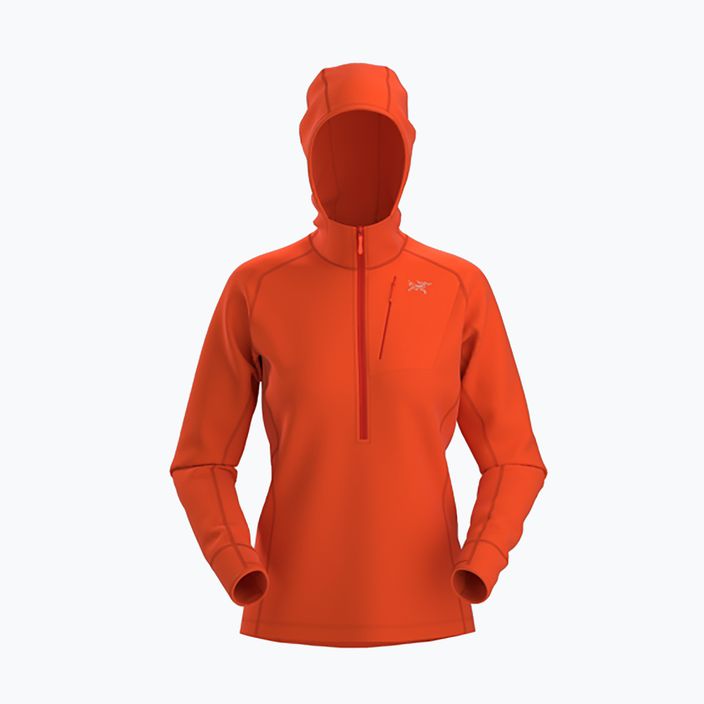 Arc'teryx bluză de trekking pentru femei Tricou Delta Half Zip Hoody portocaliu 29606 8