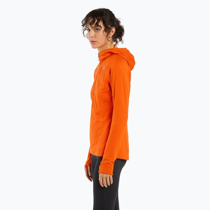 Arc'teryx bluză de trekking pentru femei Tricou Delta Half Zip Hoody portocaliu 29606 2