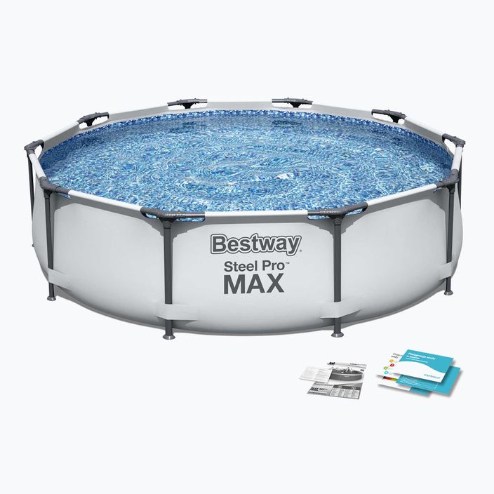 Piscină de exterior Bestway Steel Pro Max Pool 305 x 76 cm gri