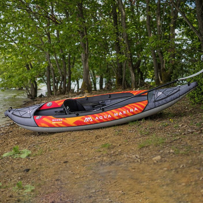 AquaMarina Touring Kayak Orange Memba-330 caiac gonflabil pentru 1 persoană 6