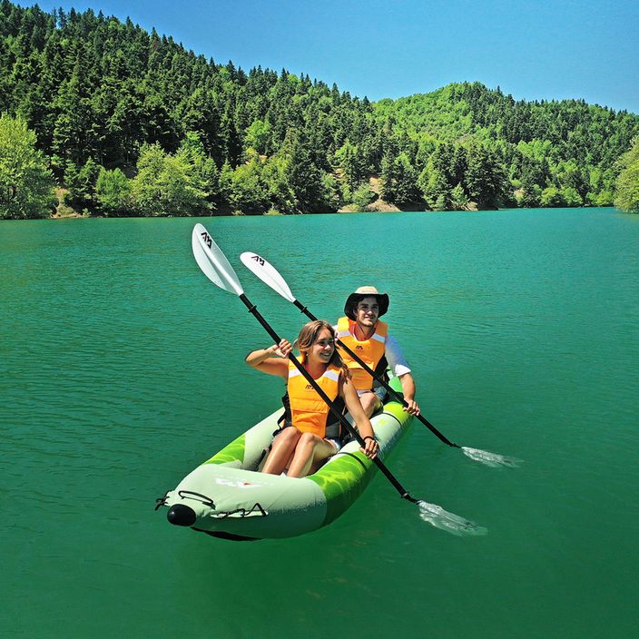 2 persoane caiac gonflabile 13'6 'AquaMarina Recreational Kayak verde Betta-412 12