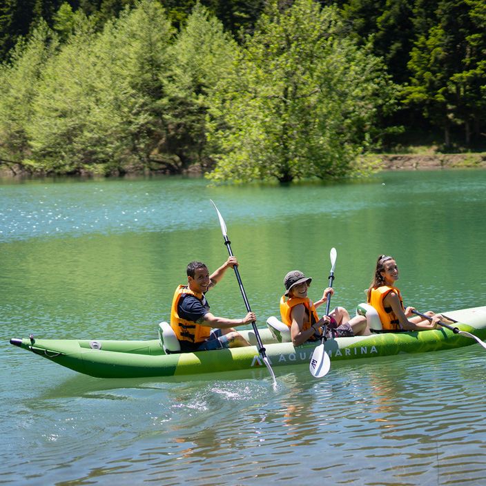 AquaMarina Recreational Kayak 3 persoane caiac gonflabile 15'7 'Betta-475 verde 9