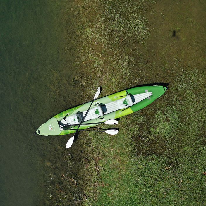 AquaMarina Recreational Kayak 3 persoane caiac gonflabile 15'7 'Betta-475 verde 13
