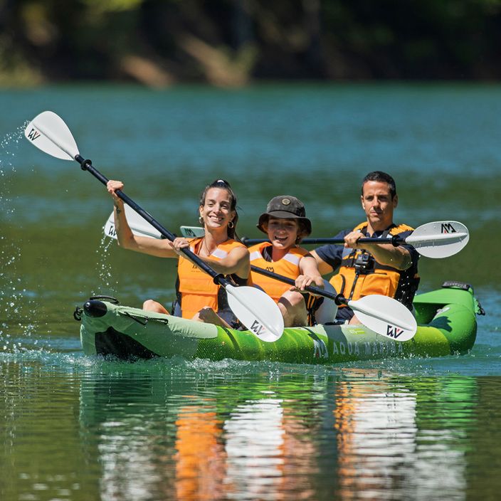 AquaMarina Recreational Kayak 3 persoane caiac gonflabile 15'7 'Betta-475 verde 15