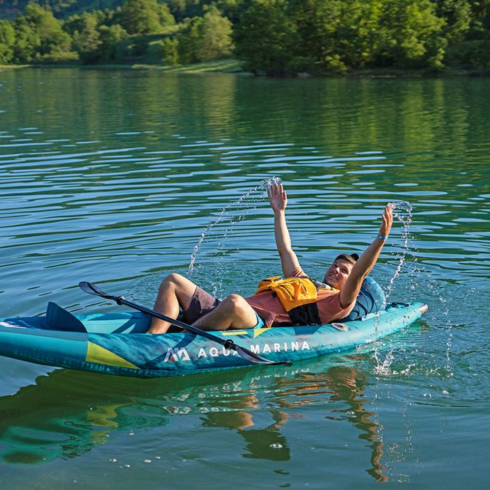 Caiac gonflabil 1 persoană 10'3″ AquaMarina Versatile/Whitewater Kayak albastru Steam-312 12