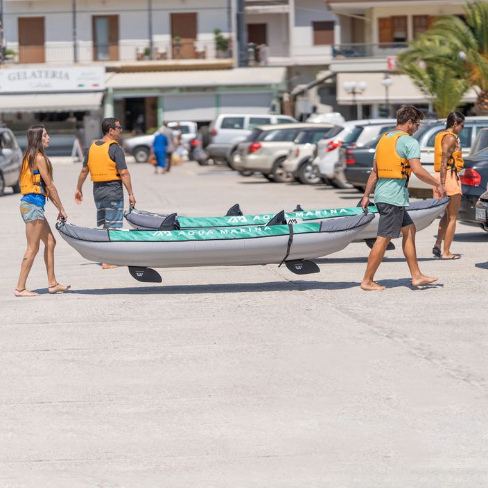 Caiac gonflabil 2 persoane 10'6 'AquaMarina Recreational Kayak verde Laxo-320 6