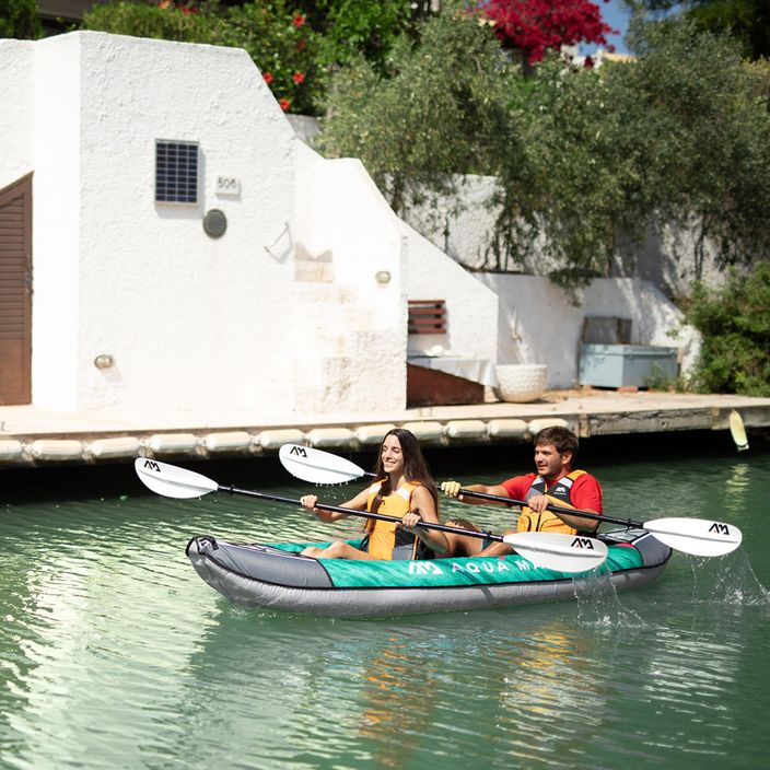 Caiac gonflabil 2 persoane 10'6 'AquaMarina Recreational Kayak verde Laxo-320 8