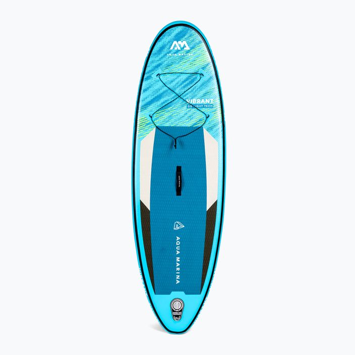 Placă SUP Aqua Marina Vibrant - Youth iSUP, 2.44m/10cm, cu vâslă și lesă de siguranță albastră BT-22VIP 3