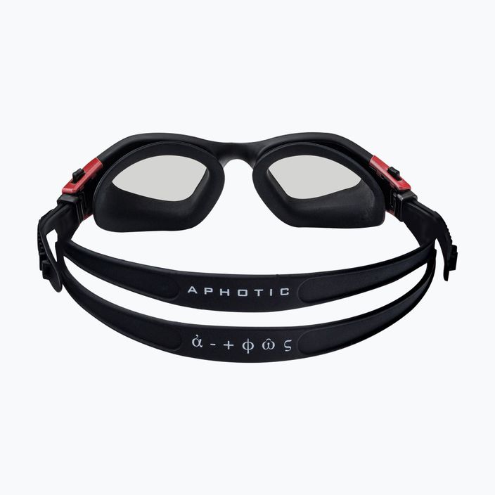 Ochelari de înot HUUB Aphotic Photochromic negru și alb A2-AGBR 5