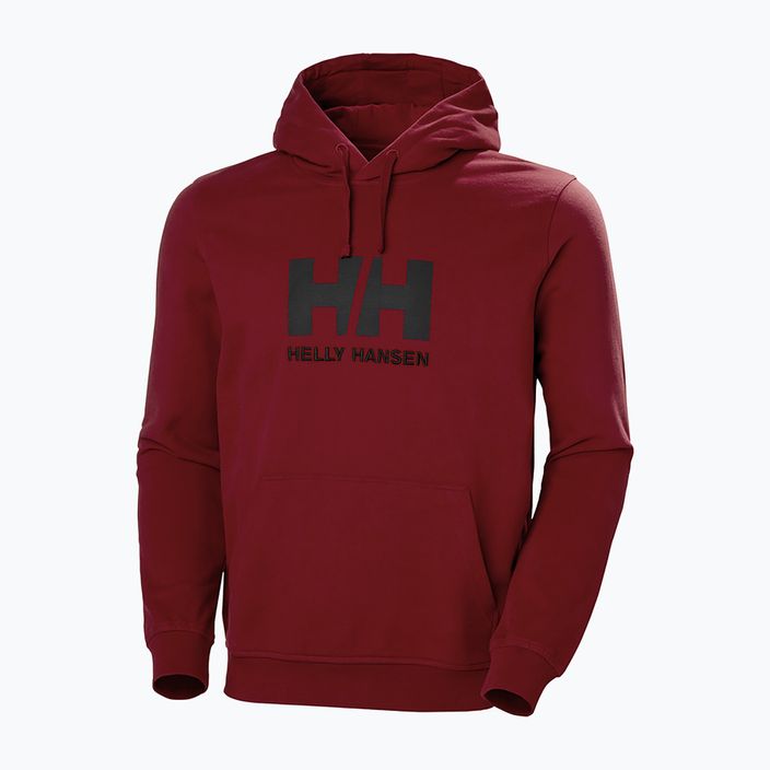 Bluză cu glugă pentru bărbați Helly Hansen HH Logo Hoodie maroon 33977_215 4