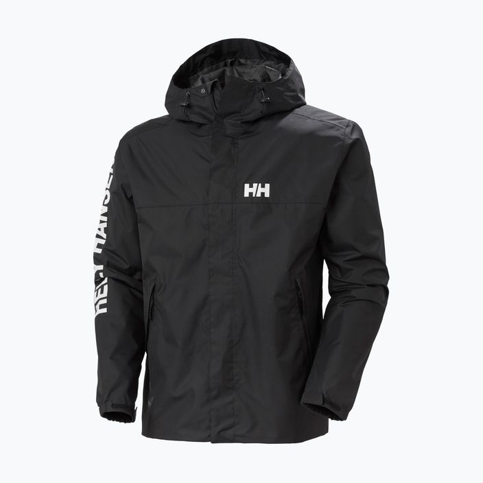 Jachetă de ploaie Helly Hansen Ervik pentru bărbați, negru 8