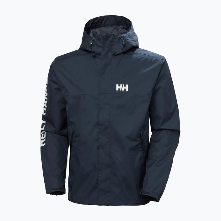 Jachetă de ploaie Helly Hansen Ervik pentru bărbați, bleumarin