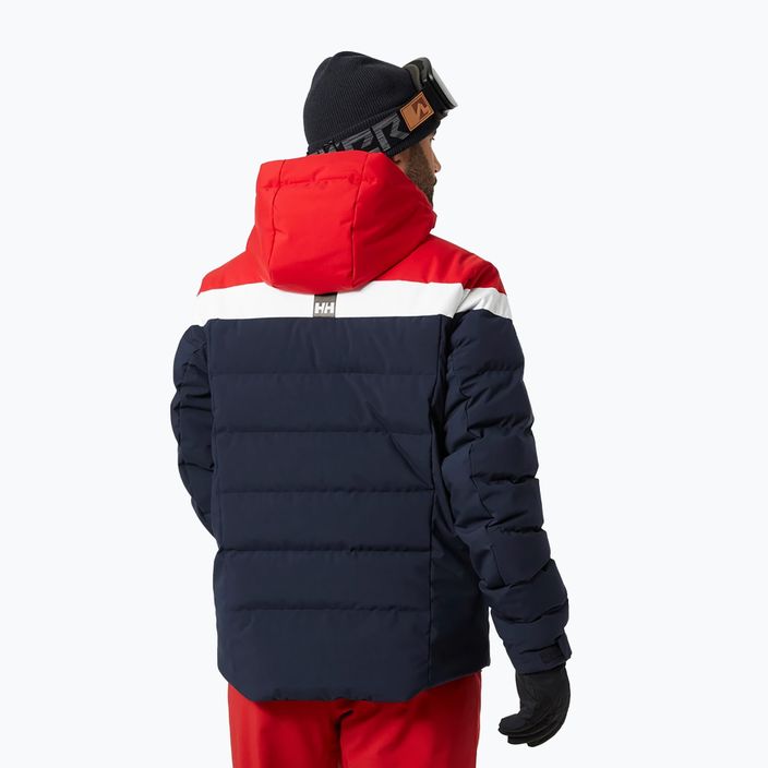 Jacheta de schi pentru bărbați Helly Hansen Bossanova Puffy albastru marin și roșu 65781_597 2
