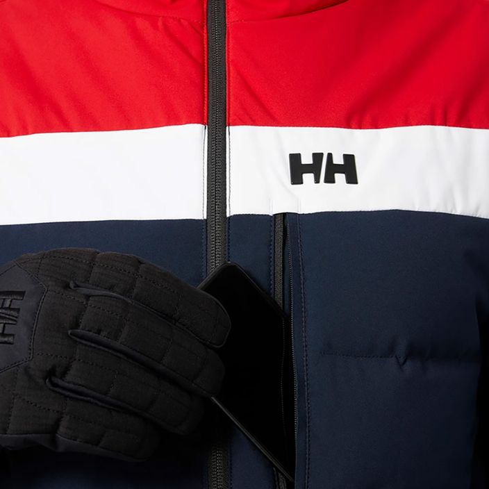 Jacheta de schi pentru bărbați Helly Hansen Bossanova Puffy albastru marin și roșu 65781_597 5
