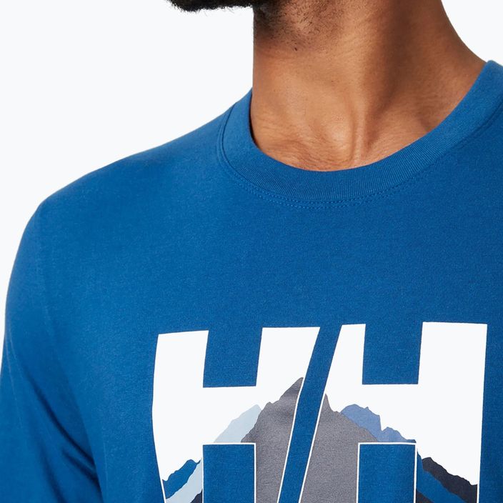 Helly Hansen Nord Graphic tricou de trekking pentru bărbați albastru 62978_606 3
