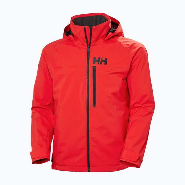 Jacheta de navigatie pentru bărbați Helly Hansen Hp Racing Lifaloft cu glugă roșu alertă cu glugă 6
