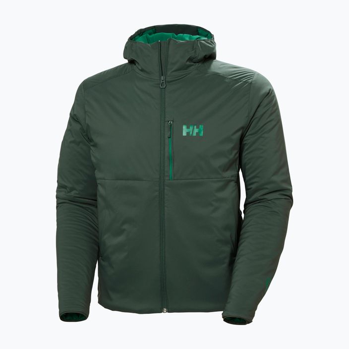 Bărbați Helly Hansen Odin Stretch Hooded Insulator jachetă cu glugă în jos 495 verde 62833