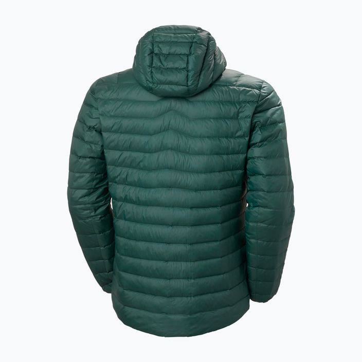 Jachetă de puf pentru bărbați Helly Hansen Verglas Hooded Down Insulator 495 verde 63005 2