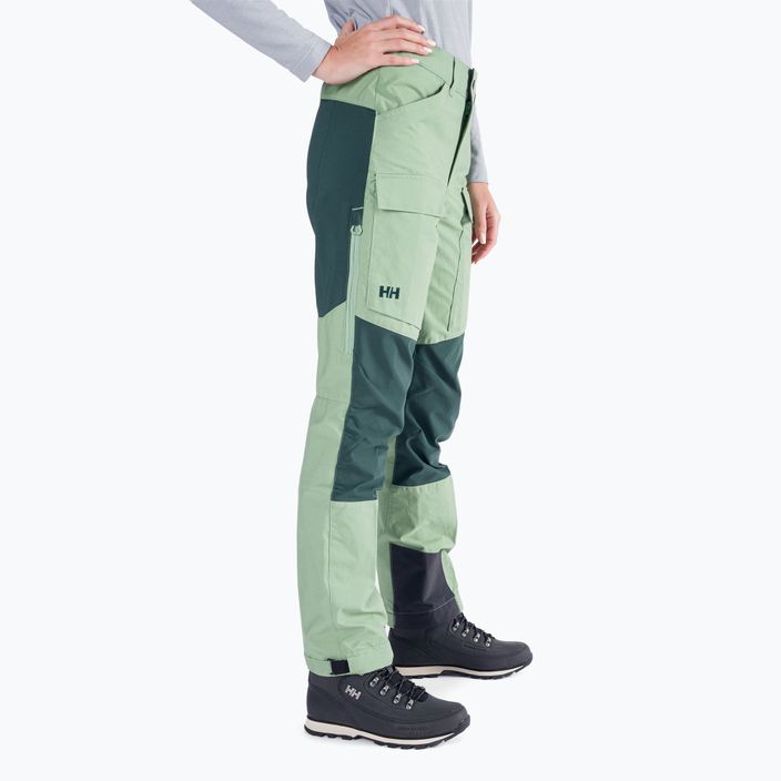 Pantaloni de trekking pentru femei Helly Hansen Veir Tur 406 verde 63023 2