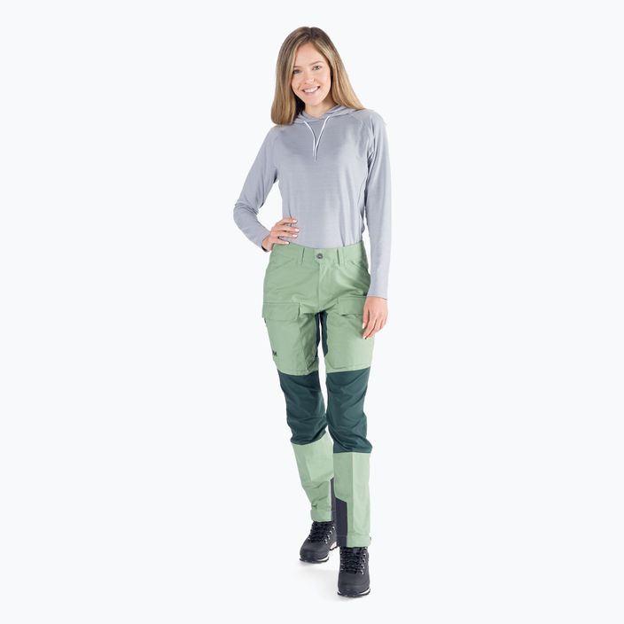 Pantaloni de trekking pentru femei Helly Hansen Veir Tur 406 verde 63023 6