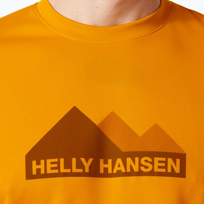 Cămașă de trekking pentru bărbați Helly Hansen HH Tech Graphic 328 galben 63088 3