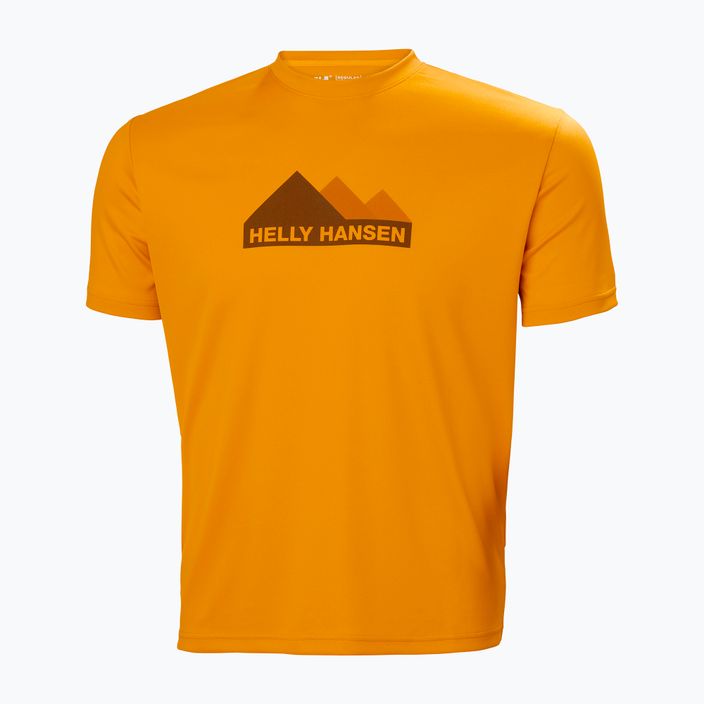 Cămașă de trekking pentru bărbați Helly Hansen HH Tech Graphic 328 galben 63088