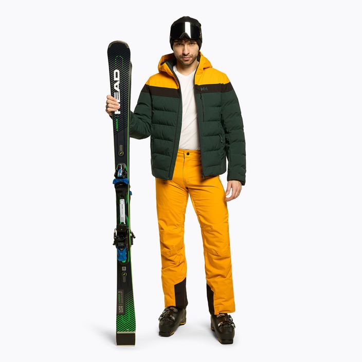 Jacheta de schi pentru bărbați Helly Hansen Bossanova Puffy verde-galben 65781_495 2