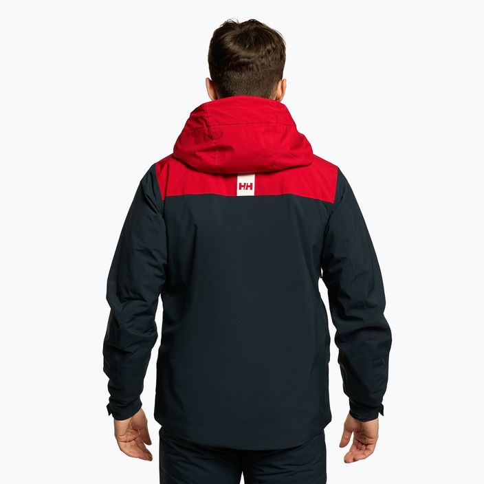 Jachetă de schi pentru bărbați Helly Hansen Alpine Insulated albastru marin și roșu 65874_597 3