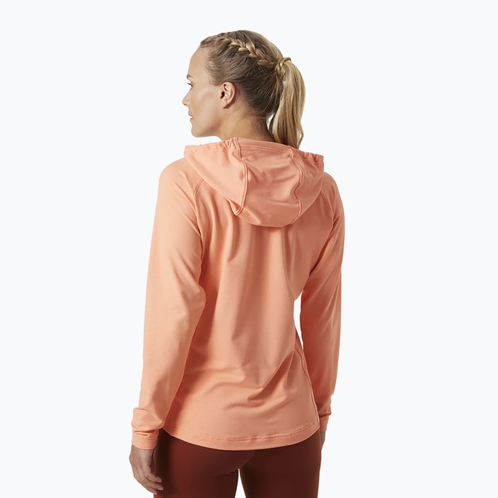 Helly Hansen tricou de trekking pentru femei Verglas Light Hoodie portocaliu 62964_058 2