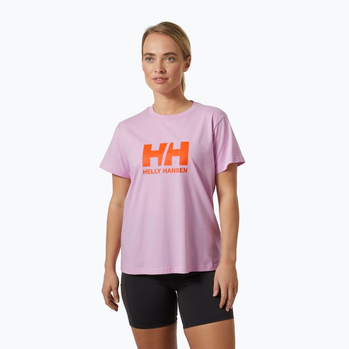 Tricou pentru femei Helly Hansen Logo 2.0 cherry blossom