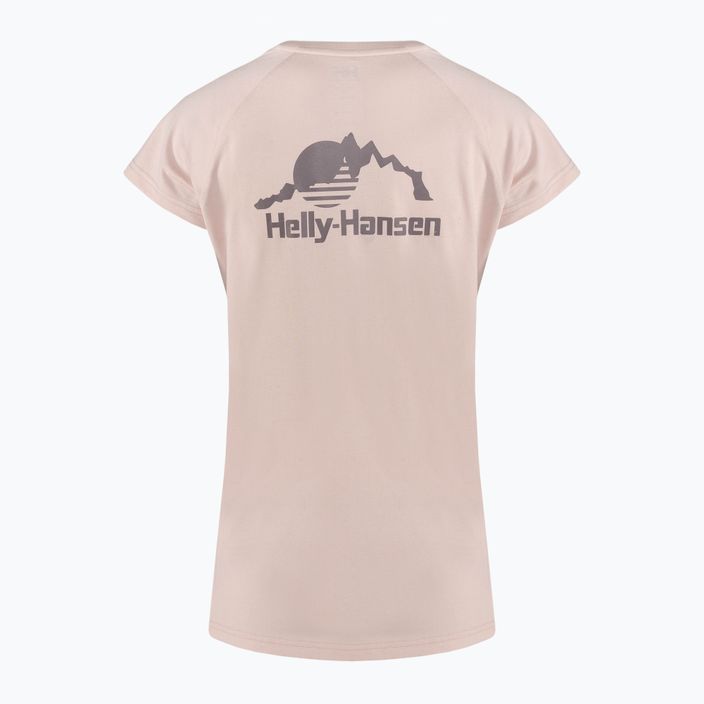 Tricou pentru femei Helly Hansen Nord Graphic Drop pink cloud 5
