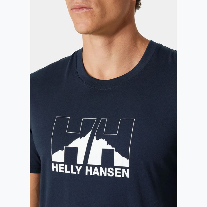 Tricou pentru bărbați Helly Hansen Nord Graphic navy 3