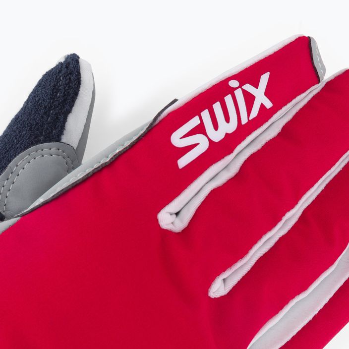 Mănușă de schi fond pentru femei Swix Brand roșu H0965-99990-6/S 4